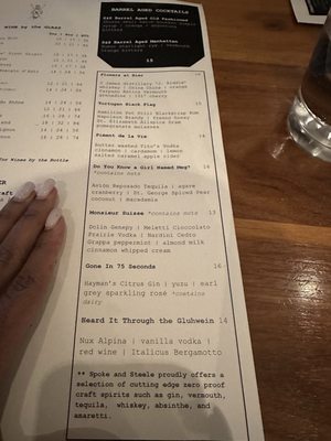 Menu photo 5 Spoke & Steele Indianapolis, IN