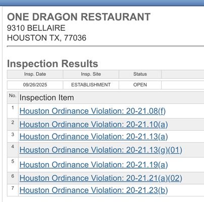 Menu photo 1 One Dragon Restaurant 上海弄堂里 Houston, TX Menu photo 1 One Dragon Restaurant 上海弄堂里 Houston, TX