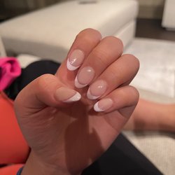 Nails For You - 7. French tips with glittery pink outline (SNS on natural nails) *loved it so much, I got this done twice