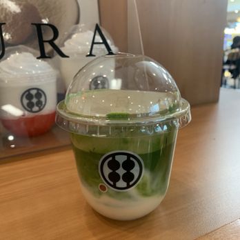 Warabimochi Kamakura - Matcha latte with Hojicha cloud - Desserts Near Me - Arcadia, California