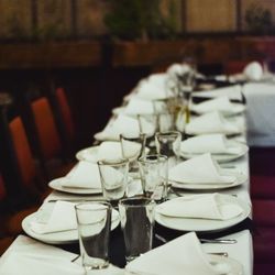 Bella Cucina Italian - Set up for Italian Opera night with Mission Opera
