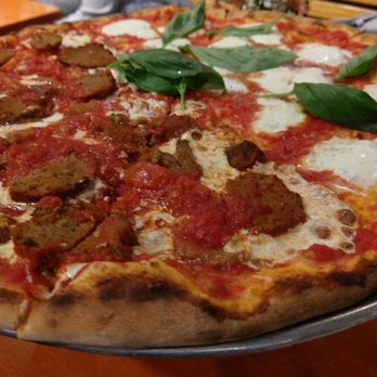 Graziella's - March 12 2018; L'arte (16") pie half burrata half meatballs ($26). - Italian Near Me - Brooklyn, New York Graziella's - March 12 2018; L'arte (16") pie half burrata half meatballs ($26). - Italian Near Me - Brooklyn, New York