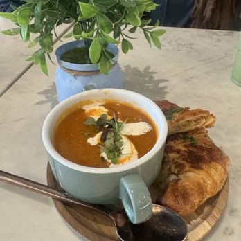 The Coffee Class - Croissant Grilled Cheese & Tomato Bisque - Coffee & Tea Near Me - Las Vegas, Nevada