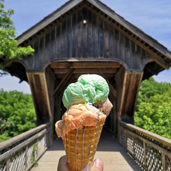The Boathouse - The Boathouse - Pistachio Almond & Tiger Stripe Ice Cream by the Covered Bridge, decent but quick to melt - Ice Cream & Frozen Yogurt Near Me - Guelph, Ontario The Boathouse - The Boathouse - Pistachio Almond & Tiger Stripe Ice Cream by the Covered Bridge, decent but quick to melt - Ice Cream & Frozen Yogurt Near Me - Guelph, Ontario