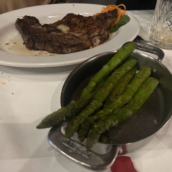 Arthur's Prime Steakhouse - The ribeye and asparagus could easily serve two. - Steakhouses Near Me - Little Rock, Arkansas