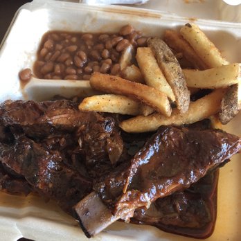 Brenda's Bar B Q Pit - Ribs and fries were excellent. The baked beans were just okay. Not amazing, but not bad either. - Barbeque Near Me - Montgomery, Alabama