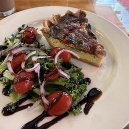 Spinach feta quiche Spinach feta quiche