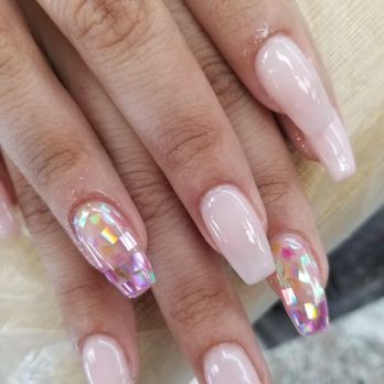 Hollywood Nails - Love my nude nails. Nails done by Kim - Nail Salons Near Me - Sun Valley, California