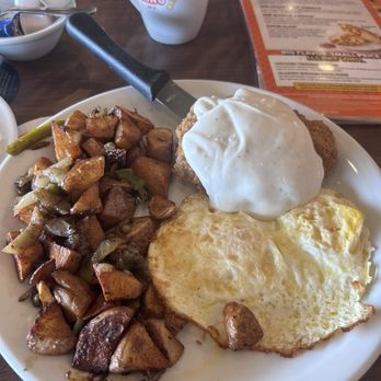 Denny's - Country Fried Steak & Eggs - Diners Near Me - Baldwin Park, California