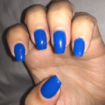 Julie's Nails - Today I decided Pittsburgh blue #207/done by Julie - Nail Salons Near Me - Pinole, California