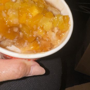 Peach Cobbler Factory - Peach and mango cobbler - more fruit than cobbler! - Desserts Near Me - Atlanta, Georgia Peach Cobbler Factory - Peach and mango cobbler - more fruit than cobbler! - Desserts Near Me - Atlanta, Georgia