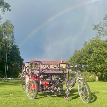 Fair Weather Pedicab - Double rainbow in boulder for Dead and Company - Bike tours Near Me - Denver, Colorado