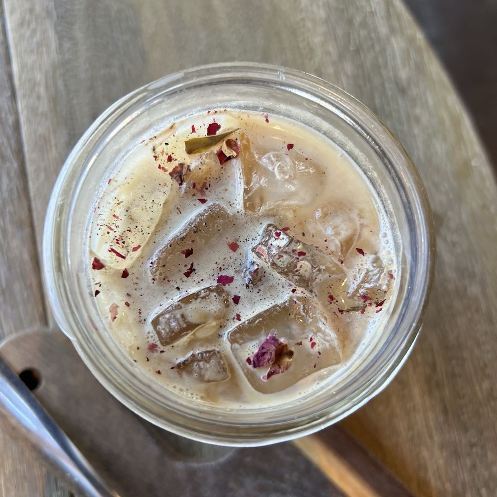 Lola's Cafe - Iced La Vie en Rose Latte - not too sweet just how I like it! - Coffee & Tea Near Me - Ladera Ranch, California Lola's Cafe - Iced La Vie en Rose Latte - not too sweet just how I like it! - Coffee & Tea Near Me - Ladera Ranch, California