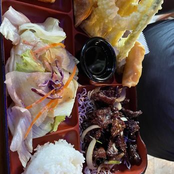Mandolin Sushi and Steakhouse - Chicken Bento and Mongolian Beef bento food was Great - Sushi Bars Near Me - Tacoma, Washington Mandolin Sushi and Steakhouse - Chicken Bento and Mongolian Beef bento food was Great - Sushi Bars Near Me - Tacoma, Washington