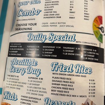Superior Crab - Menu - Mexican Near Me