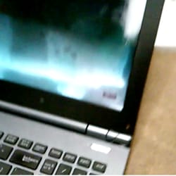 General Technique - You can see the oil in the screen here. I brought it in for a new screen. They cracked the bezel and claimed I brought it in that way.