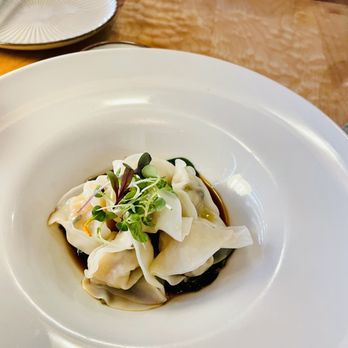 Sushi Ran - Shrimp & Basil Dumplings. No hint of basil anywhere - Sushi Bars Near Me - Sausalito, California Sushi Ran - Shrimp & Basil Dumplings. No hint of basil anywhere - Sushi Bars Near Me - Sausalito, California