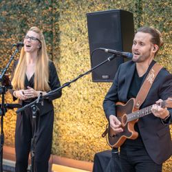 SGM Events - The Heart Duo rocking some covers a corporate event.