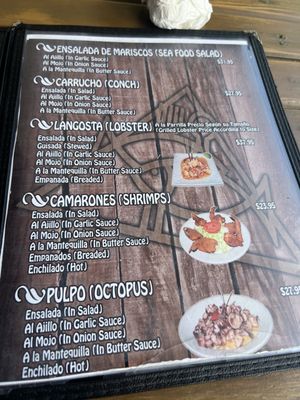 Menu photo 3 El Triangulo Sea Food I Guayanilla, PR