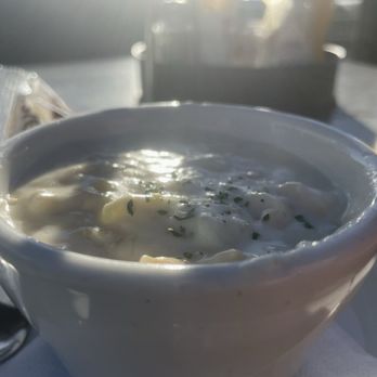 Moss Beach Distillery - Cup o'clam chowder - Seafood Near Me - Moss Beach, California Moss Beach Distillery - Cup o'clam chowder - Seafood Near Me - Moss Beach, California