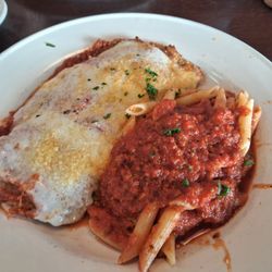 Giuseppe's Restaurant - To much cheese and sauce was out in 10 minutes after ordering.