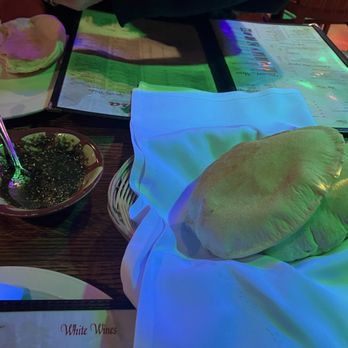 Mijana - bread with zatar that was brought out for free - Mediterranean Near Me - Tempe, Arizona