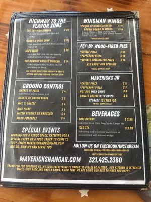 Menu photo 1 Mavericks Hangar Bar & Grill Satellite Beach, FL Menu photo 1 Mavericks Hangar Bar & Grill Satellite Beach, FL