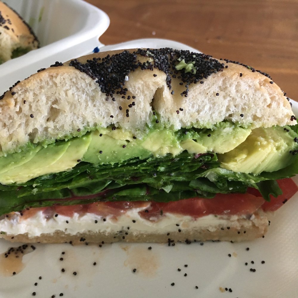 Unwind Cafe - BLT bagel sandwich but subbed the bacon with avocado. Yummm - Coffee & Tea Near Me - Seattle, Washington Unwind Cafe - BLT bagel sandwich but subbed the bacon with avocado. Yummm - Coffee & Tea Near Me - Seattle, Washington