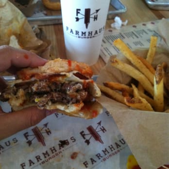 Farmhaus Burger - Farmstyle:  bacon, egg, two patties, awesomeness! - Burgers Near Me - Augusta, Georgia