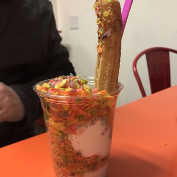 Frio Mexican Treats - Fruity pebble churro bar - Ice Cream & Frozen Yogurt Near Me - Appleton, Wisconsin