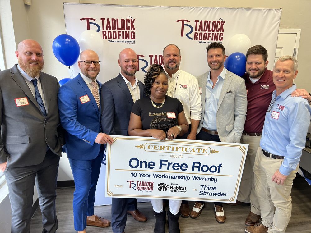 Slide of Tadlock Roofing