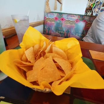 Mi Pueblo - Complimentary chips. Came with salsa and bean dip - Mexican Near Me - Phoenix, Arizona