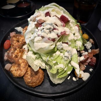 Red Ryder - Wedge salad + blackened shrimp - Cocktail Bars Near Me - Plymouth, Michigan Red Ryder - Wedge salad + blackened shrimp - Cocktail Bars Near Me - Plymouth, Michigan