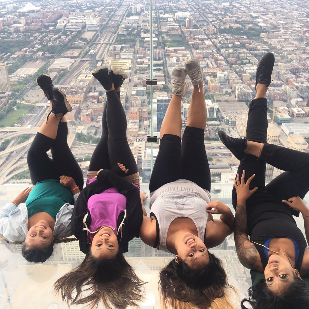 Skydeck - Pic taken by the skydeck employee with our iPhone!. - Observatories Near Me - Chicago, Illinois
