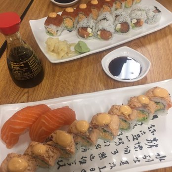 Sushi Maki - Phoenix, Salt Lake, Salmon Nigiri, and Jackson rolls from top to bottom - Sushi Bars Near Me - Burien, Washington Sushi Maki - Phoenix, Salt Lake, Salmon Nigiri, and Jackson rolls from top to bottom - Sushi Bars Near Me - Burien, Washington