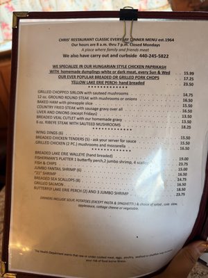Menu photo 6 Chris' Restaurant Lorain, OH