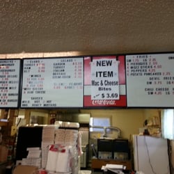 Laura's Pizza & Hoagies - The menu at another angle.