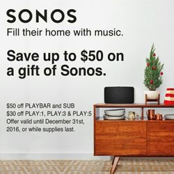 Video & Audio Center - Topanga - SONOS BEST DEAL! SEE STORES FOR DETAILS. 
Santa Monica: 310-451-6200