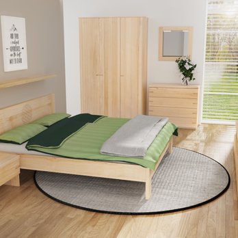 LaModula - Massivholzbett in Esche mit der Gravur "Blume des Lebens" - Furniture Stores Near Me - Villach, 2