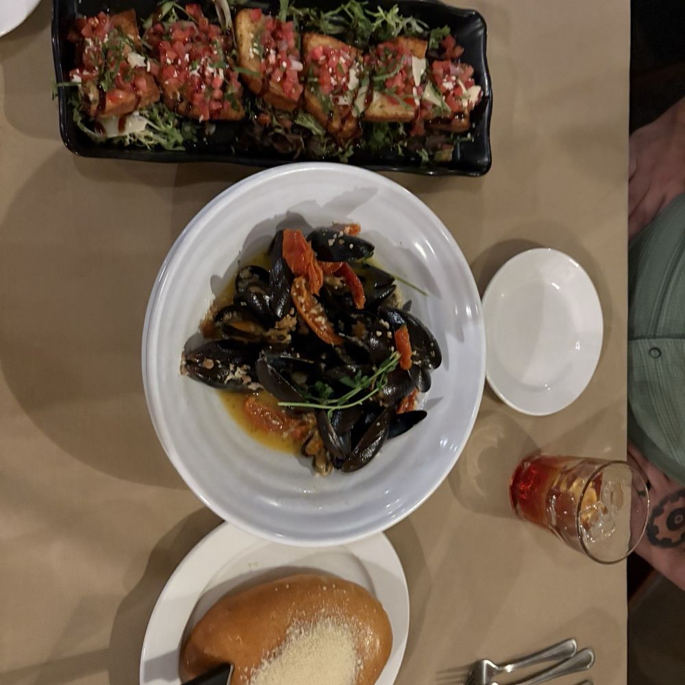 Bruschetta, Mussels, House Bread Bruschetta, Mussels, House Bread