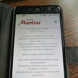 Restaurant Martini - Auszug aus der Webseite