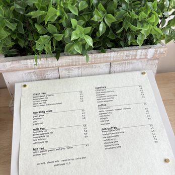 Haru - Menu of the drinks - Coffee & Tea Near Me - Buena Park, California