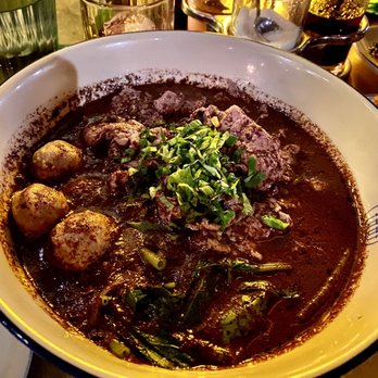 Soothr - Stewed Beef Noodle Soup- Herb-based broth, thin rice noodles, stewed beef, homemade beef balls, bean sprouts, lettuce, and celery - Thai Near Me - New York, New York