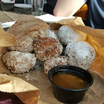 The Pub - The beignets with a bourbon maple syrup - Irish Near Me - San Diego, California