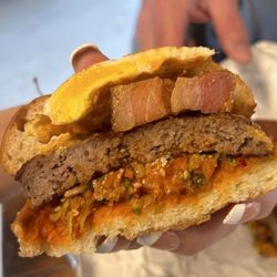Belly Goat Beef Burgers - Seoul Surfer Burger