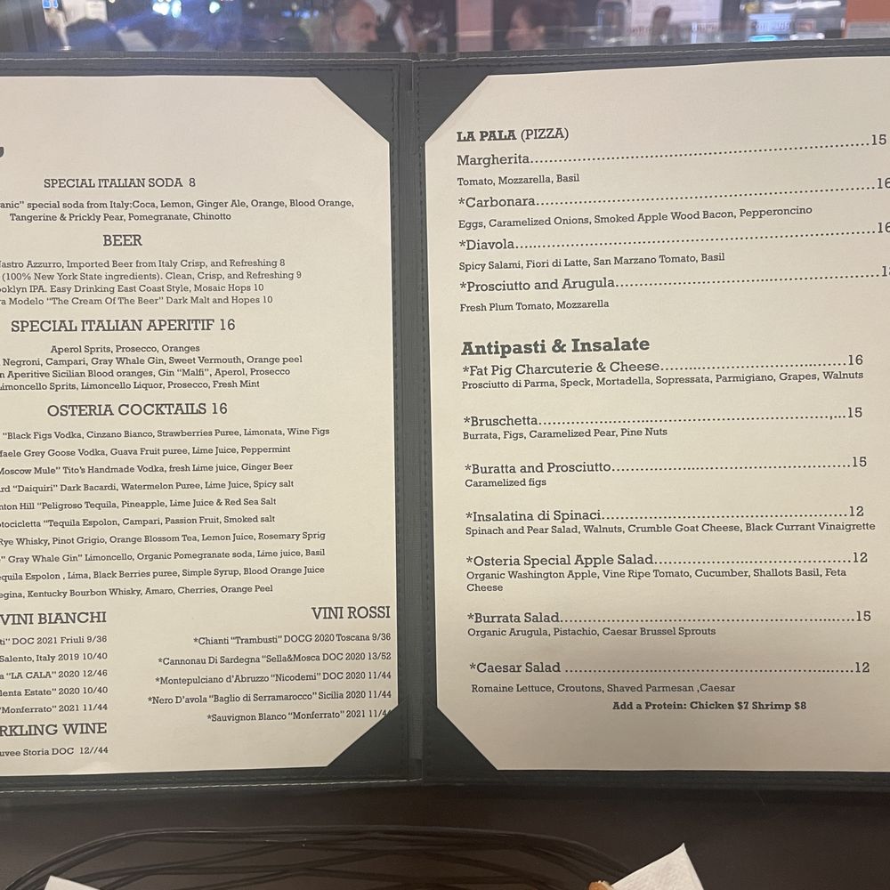 Osteria Brooklyn @DeKalb - Food and Drinks Menu 1 of 2 (August 2023) - Italian Near Me - Brooklyn, New York Osteria Brooklyn @DeKalb - Food and Drinks Menu 1 of 2 (August 2023) - Italian Near Me - Brooklyn, New York