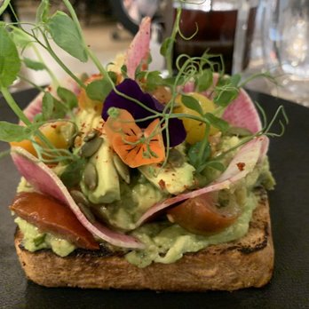 Basalt - Avocado Garden Toast. $14 How pretty it is! - New American Near Me - Honolulu, Hawaii Basalt - Avocado Garden Toast. $14 How pretty it is! - New American Near Me - Honolulu, Hawaii
