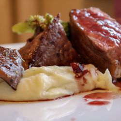 8 O'clock Ranch - Our lovely NY Strip plated.