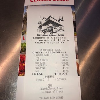 Legends Classic Diner - Breakfast for dinner! - American Near Me - Glendora, California