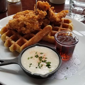 Bread and Ink Cafe - Chicken and waffles 5/5 flavor everywhere - Breakfast & Brunch Near Me - Portland, Oregon